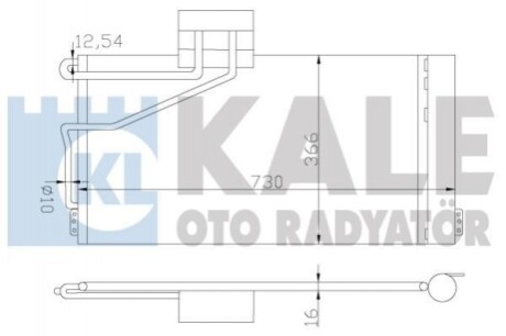 Радіатор кондиціонера KALE OTO RADYATOR 387800 (фото 1)