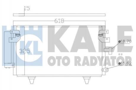 Радіатор кондиціонера KALE OTO RADYATOR 389900 (фото 1)