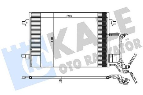 Радиатор кондиционера 390800