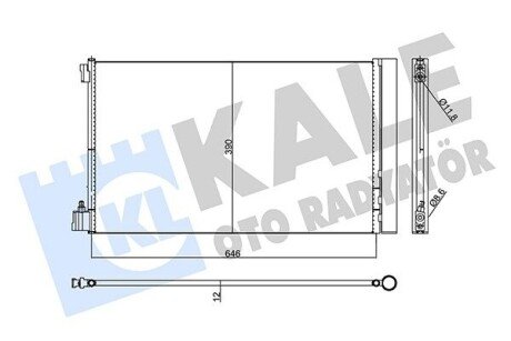 Радиатор кондиционера Opel Insignia A/Chevrolet Malibu 473299