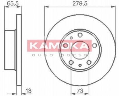 Гальмівний диск Kamoka 1031516 (фото 1)