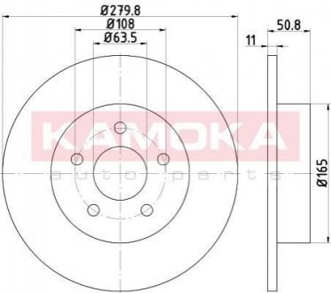 Гальмiвнi диски FORD C-MAX 10-/KUGA 14-/TRANSIT CONNECT 13- 103184