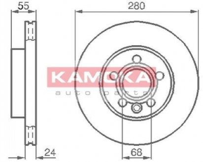 Гальмівний диск Kamoka 1032020 (фото 1)