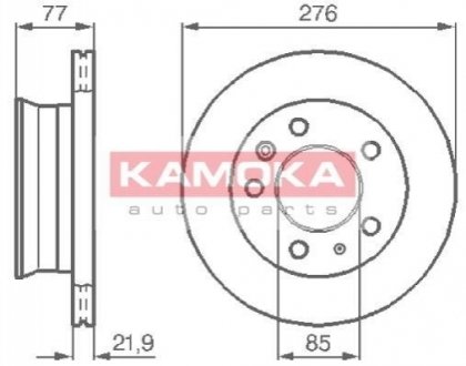 Гальмівний диск Kamoka 103306 (фото 1)