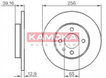 Гальмівний диск Kamoka 103410 (фото 1)