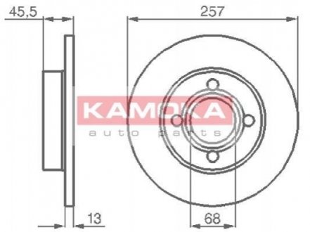 Гальмівний диск Kamoka 10396 (фото 1)