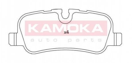 Комплект гальмівних колодок задній Kamoka JQ101211 (фото 1)
