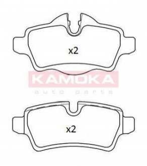 Комплект гальмівних колодок задн Kamoka JQ101227 (фото 1)