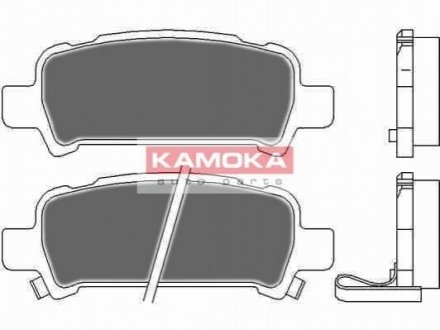Гальмівні колодки, дискове гальмо (набір) Kamoka JQ1012666 (фото 1)