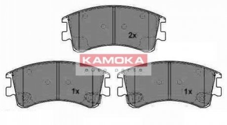 Гальмівні колодки, дискове гальмо (набір) Kamoka JQ1013238 (фото 1)