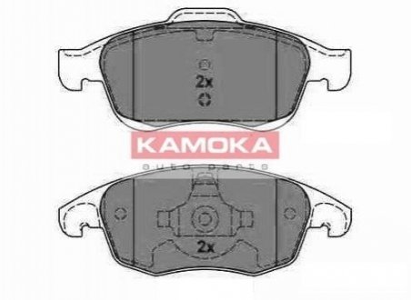 Гальмівні колодки, дискове гальмо (набір) Kamoka JQ1013942 (фото 1)