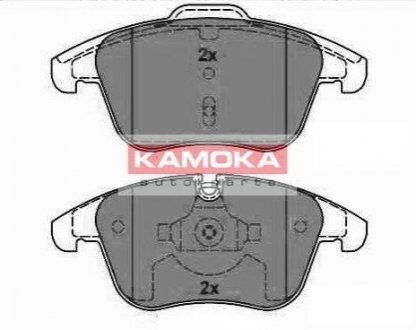 Гальмівні колодки, дискове гальмо (набір) Kamoka JQ1018320 (фото 1)