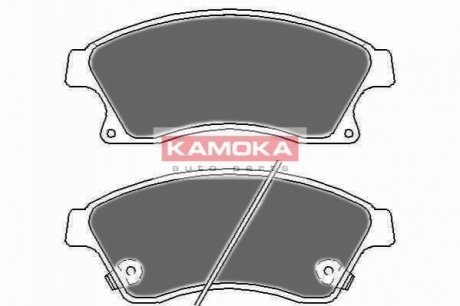 Гальмівні колодки, дискове гальмо (набір) Kamoka JQ1018524 (фото 1)