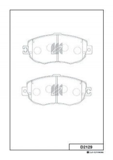 Гальмівні колодки (передні) D2129
