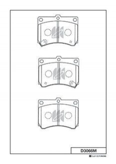 Гальмівні колодки (передні) D3066M