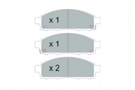 Тормозные колодки (передние) KAVO KBP-6599 (фото 1)