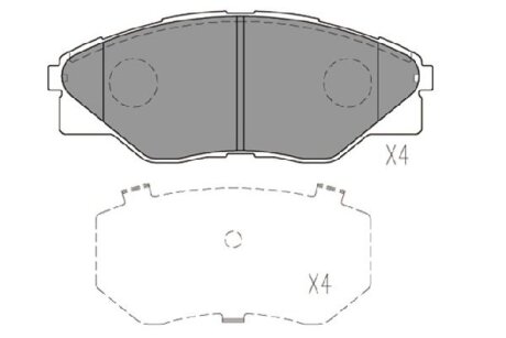 KAVO PARTS TOYOTA Гальмівні колодки передн.Hilux III 05- KBP-9135