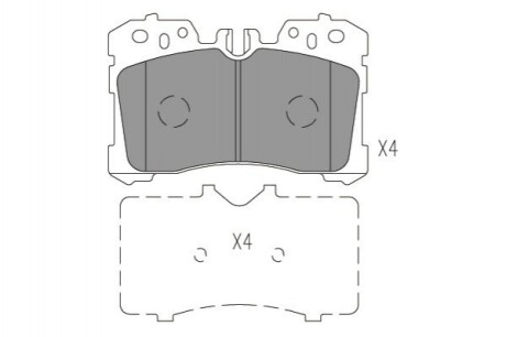 Колодки гальмівні (передні) Lexus LS 06- KBP9150