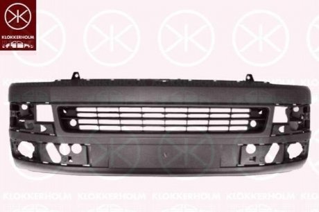 Бампер передній Volkswagen: Multivan V [7HM, 7HN, 7HF, 7EF, 7EM, 7EN] (2003-2015), Transporter V [7HA, 7HH, 7EA, 7EH, 7JD, 7JE] (2003-2015) KLOKKERHOLM 9568904A1 (фото 1)