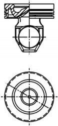 Поршень двигуна Kolbenschmidt 40265600 (фото 1)