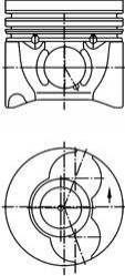 Поршень PEUGEOT 85,40 Kolbenschmidt 40405610 (фото 1)