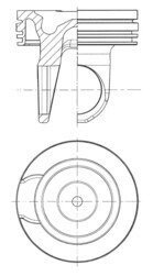 Поршень двигуна CUMMINS Ø 114,00 41759600