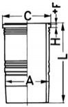 Гильза цилиндра Kolbenschmidt 89 534 110 (фото 1)