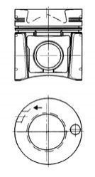 Поршень Kolbenschmidt 93 231 600 (фото 1)