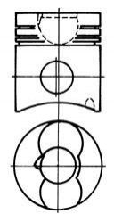 Поршень двигуна Kolbenschmidt 93274600 (фото 1)