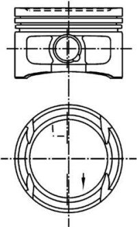 Поршень VW 76,51 (KS) Kolbenschmidt 99909600 (фото 1)