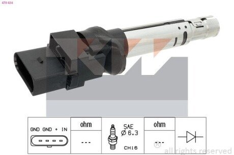 Катушка зажигания 470 434