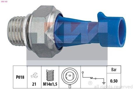 Датчик тиску масла 500 143