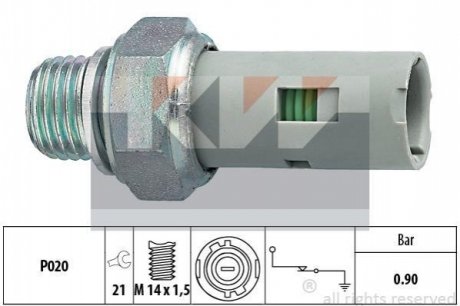Датчик тиску мастила Kw 500153 (фото 1)