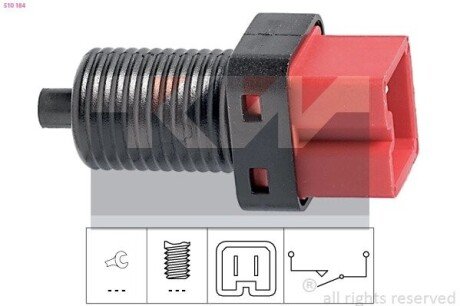 510 184 KW Датчик педалі гальм/зчеплення (аналог EPS 1.810.184/Facet 7.1184 )