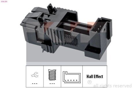 Датчик педалі гальм/зчеплення (аналог EPS 1.810.215/Facet 7.1215) Kw 510 215 (фото 1)