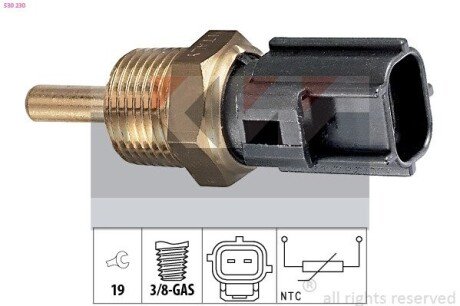 Датчик температури охолоджуючої рідини Kw 530 230 (фото 1)