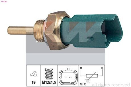 Датчик температури охолоджуючої рідини Kw 530 261 (фото 1)