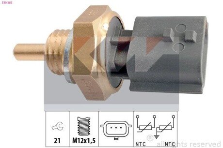 Датчик температуры охлаждающей жидкости 530 365