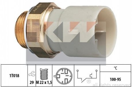 Термовимикач вентилятора радіатора Kw 550147 (фото 1)