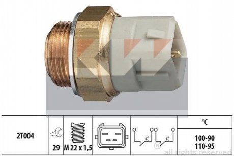 Термовимикач вентилятора радіатора Kw 550624 (фото 1)