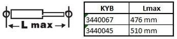 Амортизатор задній 3440067