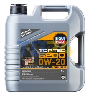 Моторна олива Liqui Moly TopTec 6200 0W-20, 4л. 20788