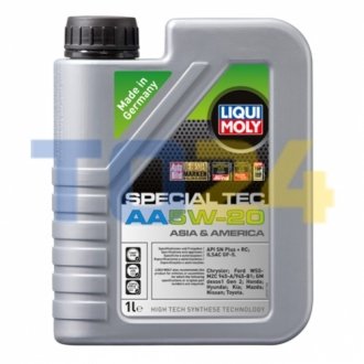 Олива моторна Special Tec AA 5W-20 1л LIQUI MOLY 20792 (фото 1)