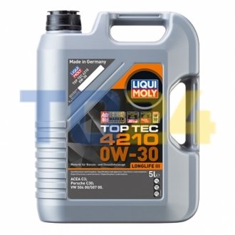 Масло моторн. Liqui Moly TOP TEC 4210 0W-30 (Канистра 5л) 21605