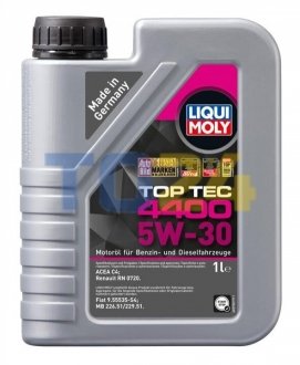 Масло моторное Top Tec 4400 5W-30 (1 л) LIQUI MOLY 2319 (фото 1)