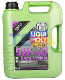 Олива моторна Molygen New Generation 5W-40 5л LIQUI MOLY 9055 (фото 1)