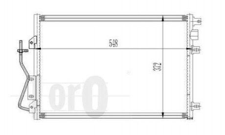 Радіатор кондиціонера Kangoo 1.2/1.4/1.5/1.6 i/DCI 97- LORO 042-016-0011 (фото 1)