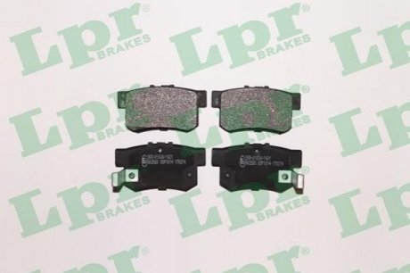 Дисковые тормозные колодки (задние) LPR 05P1014 (фото 1)