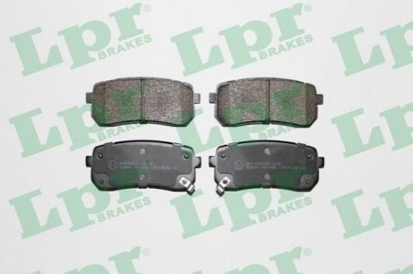 Дисковые тормозные колодки (задние) LPR 05P1450 (фото 1)