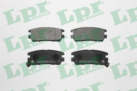 Дисковые тормозные колодки (задние) LPR 05P518 (фото 1)